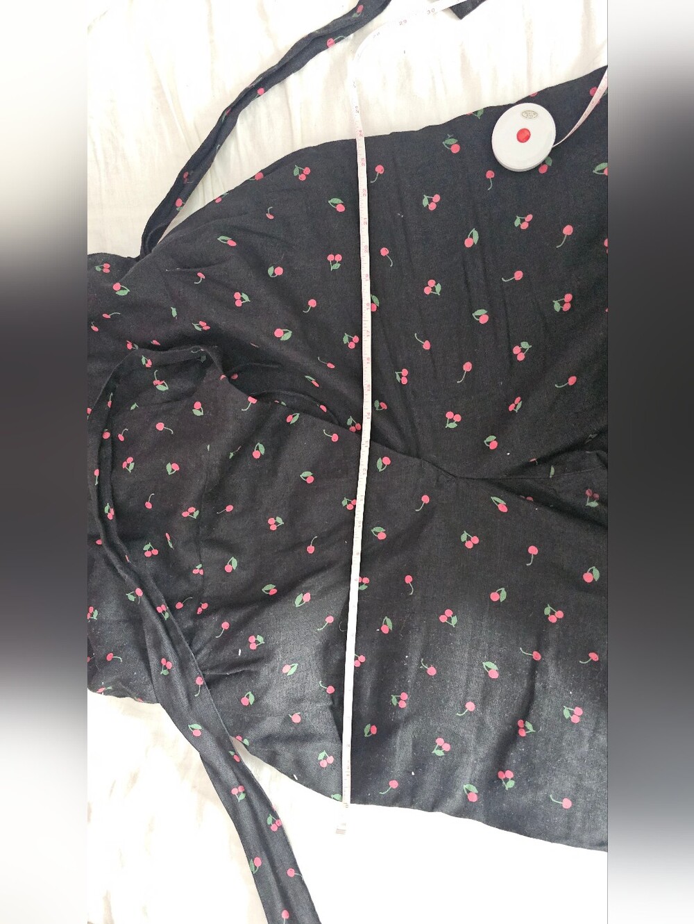 NotPerfectLinen - Jumpsuit In Cherry Print - Picture 9 of 10